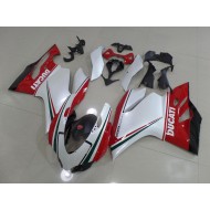 ABS Carenado Motocicleta Ducati 1199 2011-2014 - Blanco Rojo