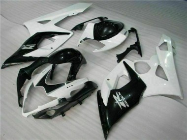 ABS Kits Carenado Moto Suzuki GSXR 1000 K5 2005-2006 - Blanco Negro