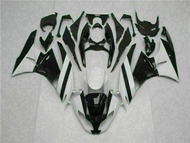 ABS Moto Plástica Kawasaki ZX6R 2009-2012 - Blanco Negro