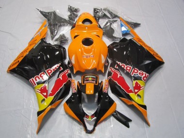 ABS Moto Plástico Honda CBR 600 RR 2009-2012 - Negro Naranja Red Bull