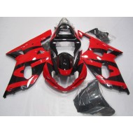 ABS Moto Plástico Suzuki GSXR 750 K1 K2 K3 2001-2003 - Negro Rojo