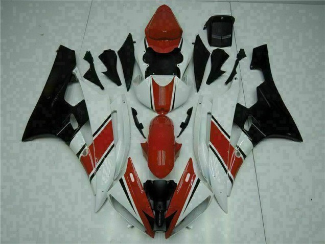 ABS Moto Plástico Yamaha R6 2006-2007 - Rojo Blanco