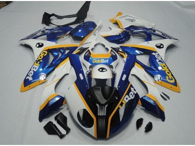 Carenado Moto BMW S1000RR 2009-2014 - Negro Azul Blanco GoldBet