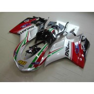 Carenado Moto Ducati 1098 2007-2014 - Blanco Rojo 46