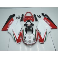 Carenado Moto Ducati 749 999 2003-2004 - Blanco Rojo con Cola Open