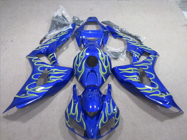 Carenado Moto Honda CBR 1000 RR 2006-2007 - Azul Verde Llama