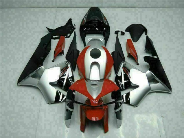 Carenado Moto Honda CBR 600 RR 2005-2006 - Negro Plata Rojo