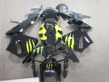 Carenado Moto Honda CBR 600 RR 2005-2006 - Negro Verde Monster