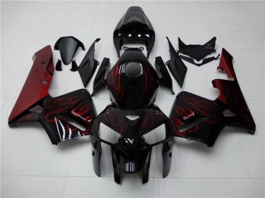 Carenado Moto Honda CBR 600 RR 2005-2006 - Rojo Llama Negro