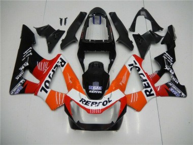 Carenado Moto Honda CBR 900 RR 929RR 2000-2001 - Naranja Rojo Negro Repsol