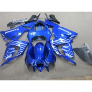 Carenado Moto Kawasaki ZX10R 2003-2005 - Azul Blanco Llama