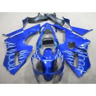 Carenado Moto Kawasaki ZX12R 2002-2006 - Azul Blanco Llama