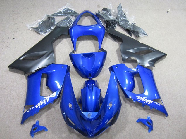 Carenado Moto Kawasaki ZX6R 2005-2006 - Azul Blanco Ninja 636