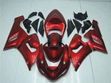 Carenado Moto Kawasaki ZX6R 2005-2006 - Caramelo Rojo