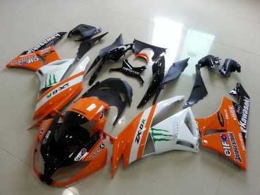 Carenado Moto Kawasaki ZX6R 2009-2012 - Naranja Monster