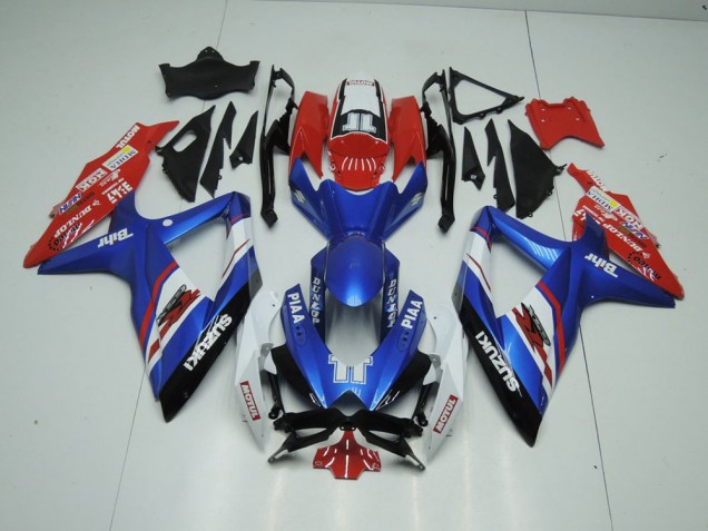 Carenado Moto Suzuki GSXR 1000 K9 2009-2016 - Azul & Rojo