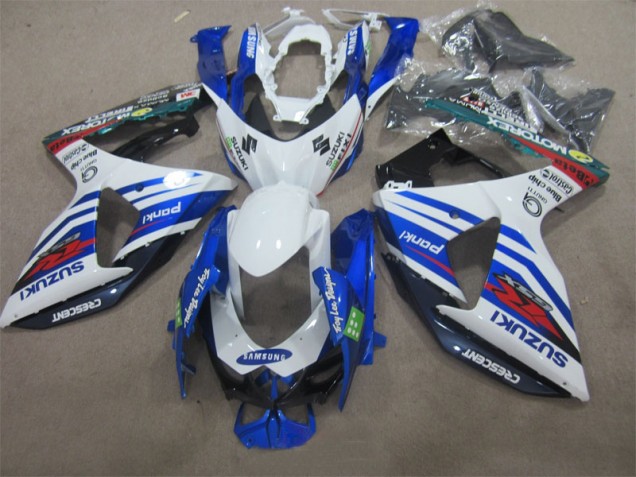 Carenado Moto Suzuki GSXR 1000 K9 2009-2016 - Blanco Azul Samsung