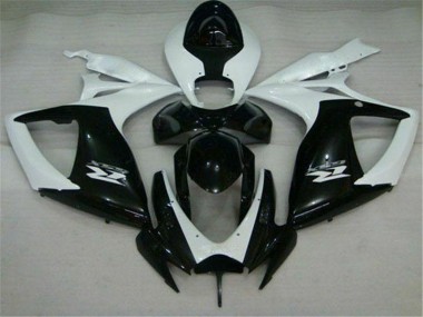 Carenado Moto Suzuki GSXR 600 / 750 K6 2006-2007 - Negro Blanco