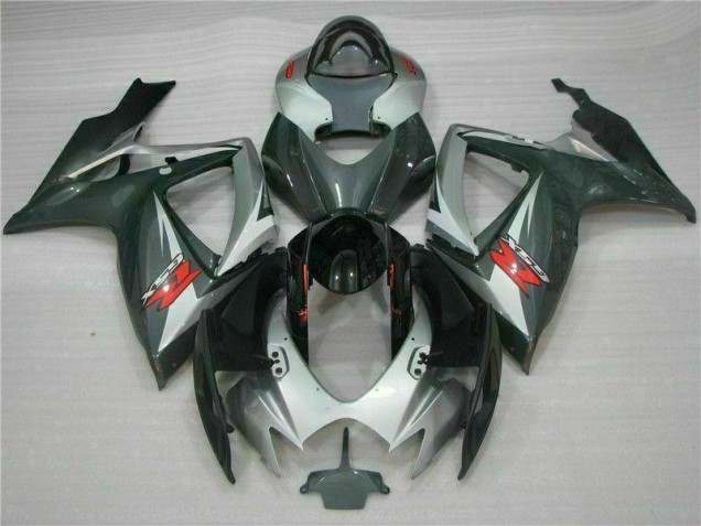 Carenado Moto Suzuki GSXR 600 / 750 K6 2006-2007 - Plata Negro