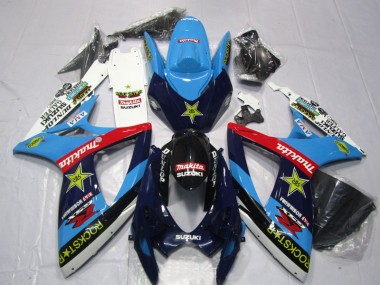 Carenado Moto Suzuki GSXR 600 K6 2006-2007 - Azul Blanco Rockstar Makita