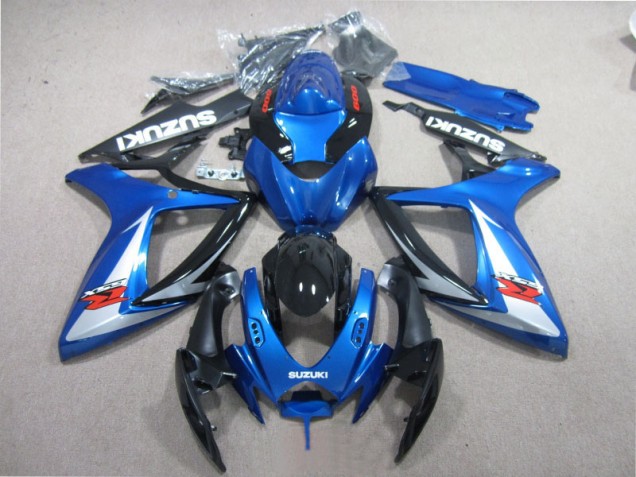 Carenado Moto Suzuki GSXR 600 K6 2006-2007 - Azul Negro Blanco