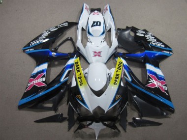 Carenado Moto Suzuki GSXR 600 K8 2008-2010 - Blanco Oscuro Dog 07