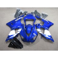 Carenado Moto Yamaha R1 1998-1999 - Azul Blanco Calcomanía