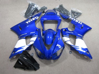 Carenado Moto Yamaha R1 1998-1999 - Azul Blanco Calcomanía