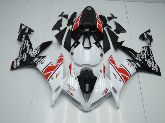 Carenado Moto Yamaha R1 2004-2006 - Blanco Negro Pegatinas