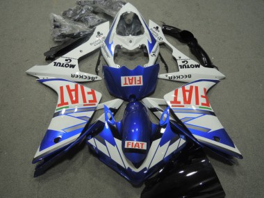 Carenado Moto Yamaha R1 2007-2008 - Azul Blanco Rojo Fiat