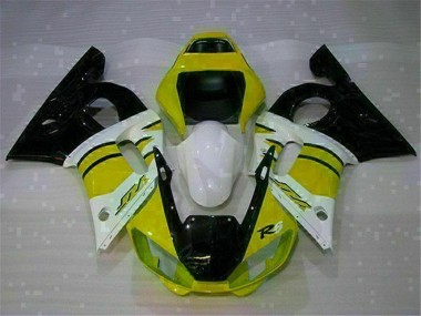 Carenado Moto Yamaha R6 1998-2002 - Amarillo Blanco