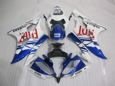 Carenado Moto Yamaha R6 2006-2007 - Azul Blanco Fiat