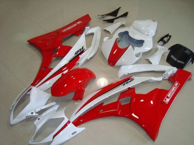 Carenados Moto Yamaha R6 2006-2007 - Rojo Blanco