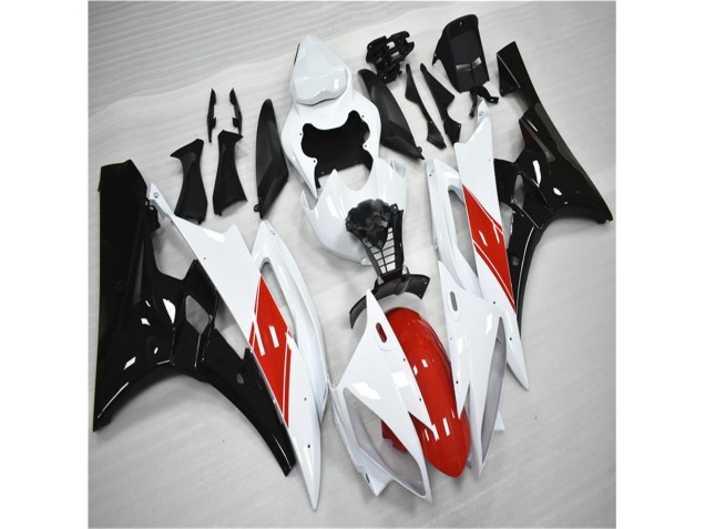 Carenados Moto Yamaha R6 2006-2007 - Rojo Blanco Negro