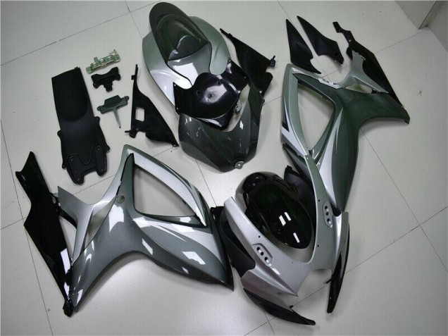 Carrocería Motocicletas Suzuki GSXR 600 / 750 K6 2006-2007 - Plata Gris