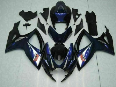 Kit Carenado ABS Completo Suzuki GSXR 600 / 750 K6 2006-2007 - Azul Negro