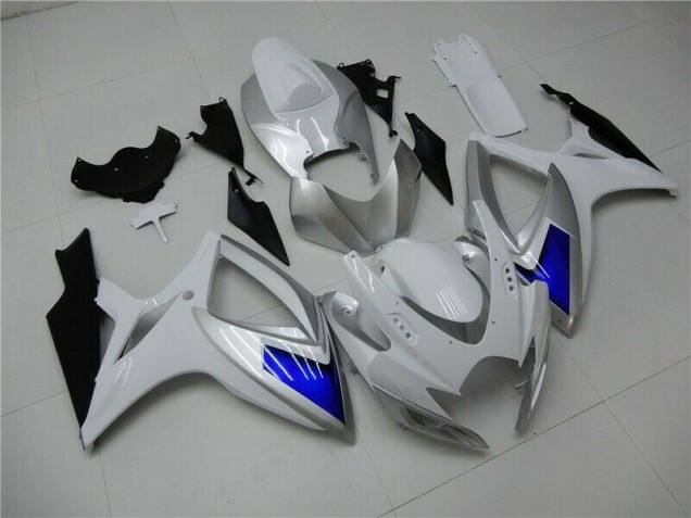 Kit Carenado ABS Completo Suzuki GSXR 600 / 750 K6 2006-2007 - Blanco Azul