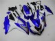 Kit Completo Carenado Moto Suzuki GSXR 600 / 750 K8 2008-2010 - Blanco Azul