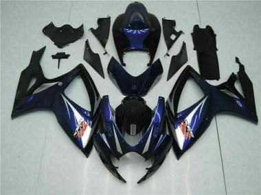 Kits ABS Carenado Motocicleta Suzuki GSXR 600 / 750 K6 2006-2007 - Azul Negro