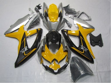 Kits Carenado Moto Suzuki GSXR 1000 K7 2007-2008 - Amarillo Negro