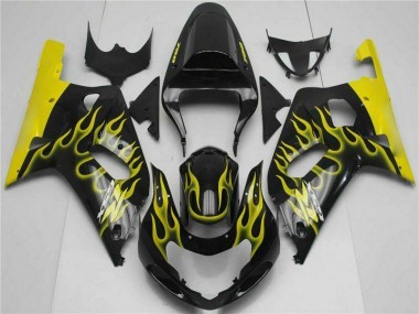 Kits Carenado Moto Suzuki GSXR 600 / 750 K1 K2 K3 2001-2003 - Negro