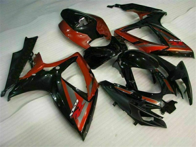 Kits Carenado Moto Suzuki GSXR 600 / 750 K6 2006-2007 - Negro Rojo