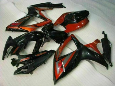 Kits Carenado Moto Suzuki GSXR 600 / 750 K6 2006-2007 - Negro Rojo