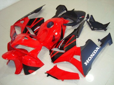 Kits Completo Carenado Moto ABS Honda CBR 600 RR 2005-2006 - Rojo Negro