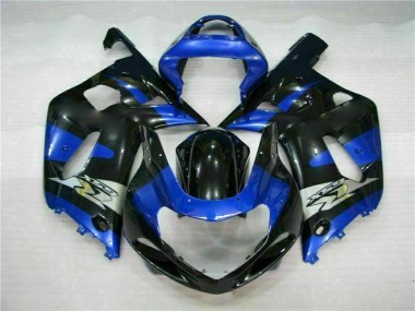 Kits Completo Carenado Moto ABS Suzuki GSXR 600 / 750 K1 K2 K3 2001-2003 - Azul Negro