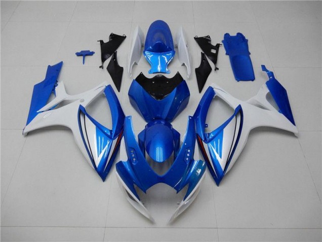 Kits Completo Carenado Moto ABS Suzuki GSXR 600 / 750 K6 2006-2007 - Azul Blanco