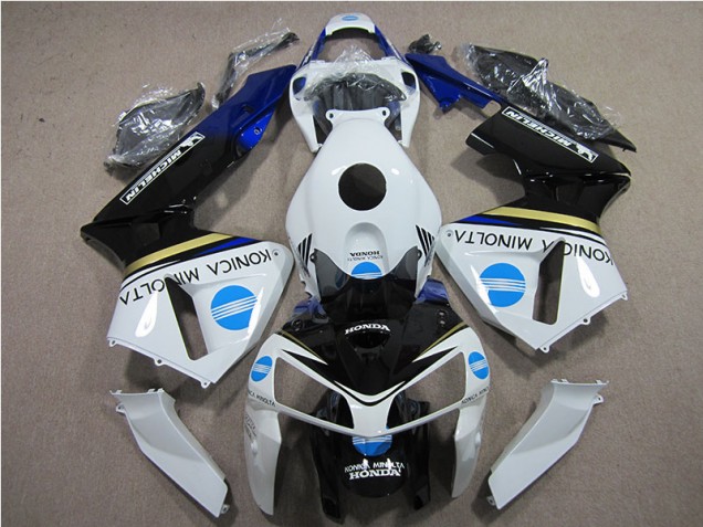 Kits Completo Carenado Moto Honda CBR 600 RR 2005-2006 - Blanco Azul Konica Minolta