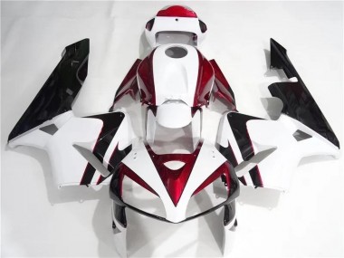 Kits Completo Carenado Moto Honda CBR 600 RR 2005-2006 - Rojo Blanco Negro