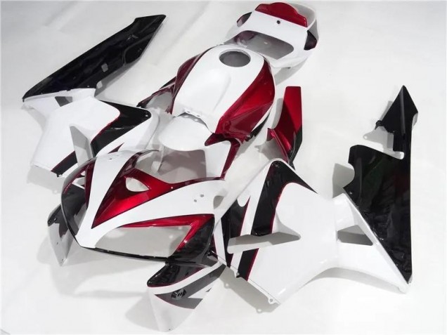 Kits Completo Carenado Moto Honda CBR 600 RR 2005-2006 - Rojo Blanco Negro