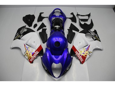 Kits Completo Carenado Moto Suzuki GSXR 1300 Hayabusa 1996-2007 - Azul Blanco